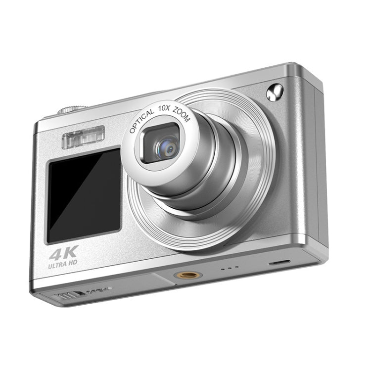 4K HD Optical Zoom Digital Camera 60MP Dual Screen Selfie Camera, No Memory, Black, White, Silver 4K HD Optical Zoom Digital Camera 60MP Dual Screen Selfie Camera, No Memory, Black, White, Silver